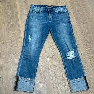 Joe’s cuff crop jeans